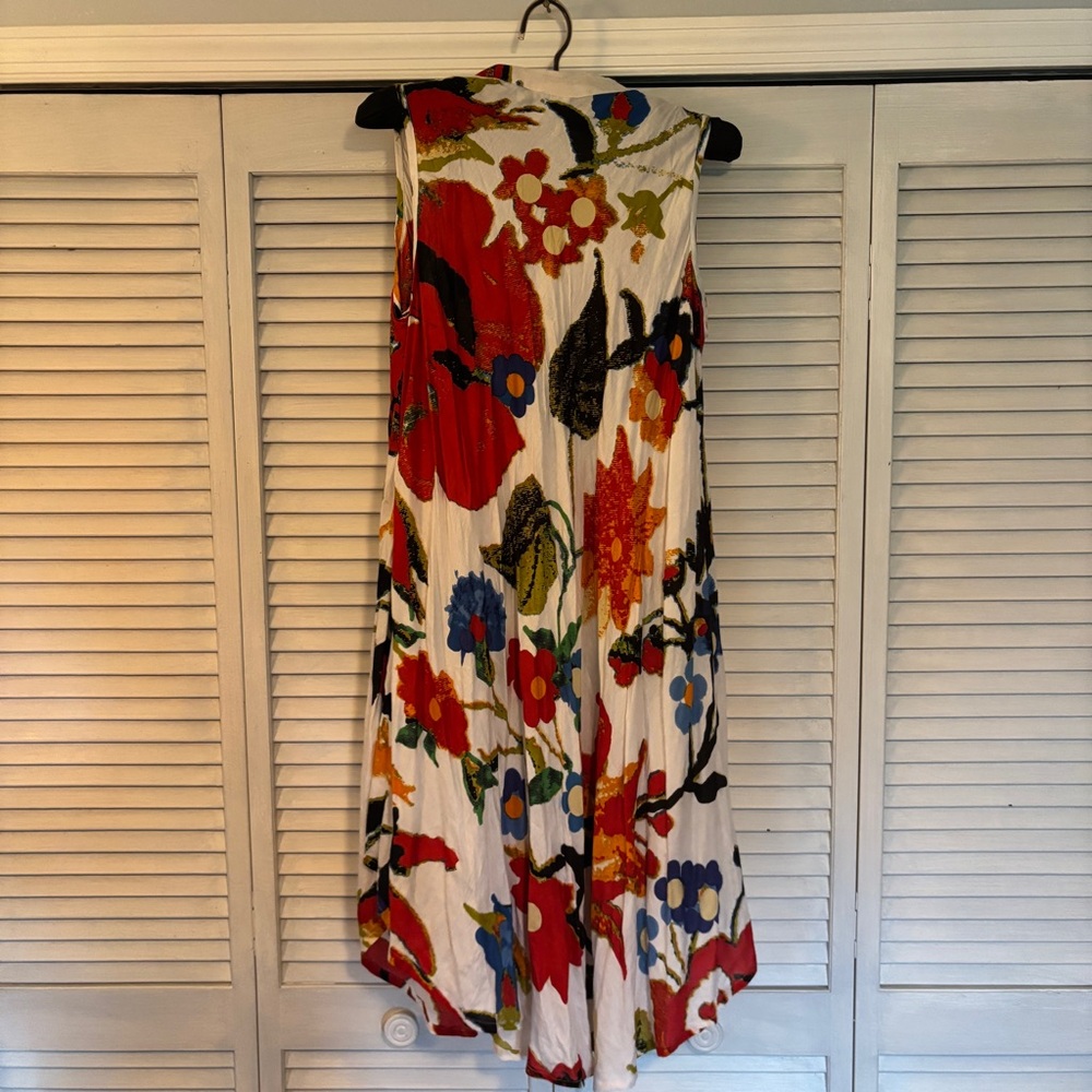 Seven Islands New York Sleeveless Floral Button-Front Dress – Size L